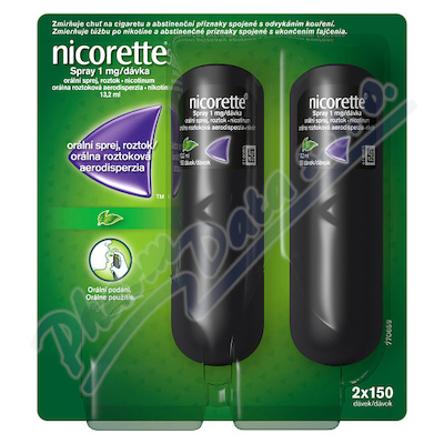 Nicorette spray 1mg/dáv.orm.spr.sol.2x13.2ml