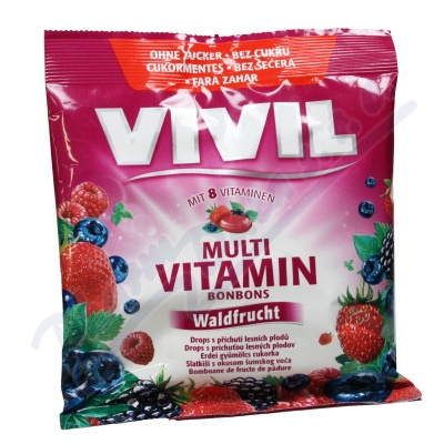 Vivil Multivitamín lesní plody 8 vit.bez cukru 60g