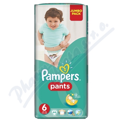 Pampers Pants 6 plenkové kalhotky 14-19kg 44ks