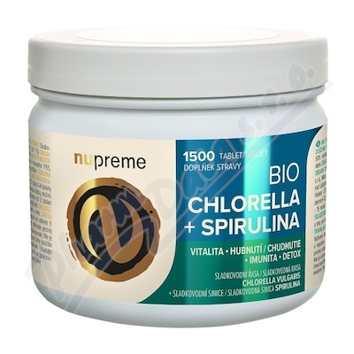 Chlorella+Spirulina tbl.1500 BIO NUPREME