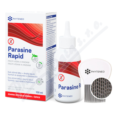 Parasine Rapid 100ml+speciální hřeben+čepice ENEO