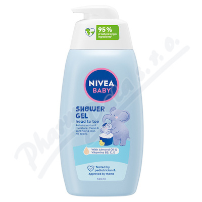 NIVEA Baby Shower gel tělo a vlásky 500ml 80512