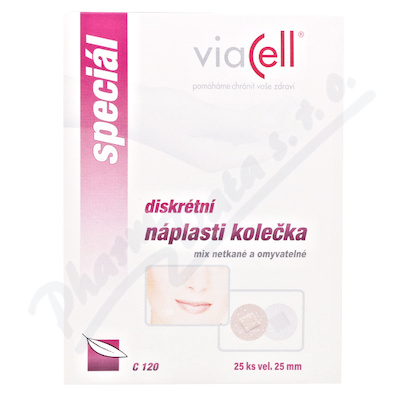 Viacell C120 náplasti kolečka 25mm 25ks