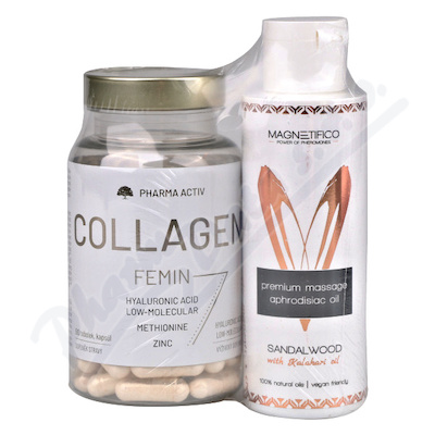 Collagen Femin tob.90+Masáž olej Sandalwood 100ml