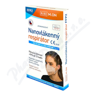 NANO M.ON nanovlákenný respirátor FFP2 tělový 5ks