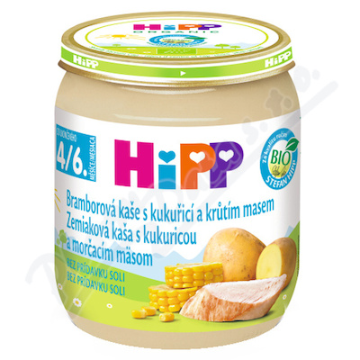 HiPP Bram.kaše s kukuřicí a krůtím m.BIO 4/6m 125g