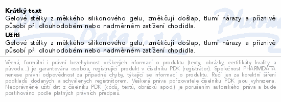 svorto 126 Gel. stélky vkládací 41-46 (pánské)