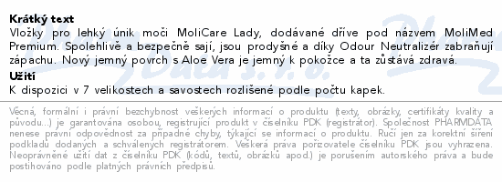 MoliCare Lady 4 kapky P14 (MoliMed midi plus)