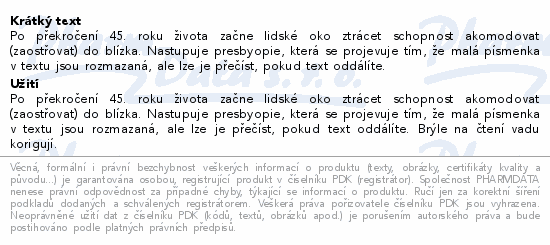 Brýle čtecí +2.50 černé s kovovým doplňkem FLEX