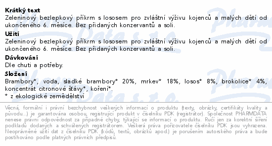 Rudolfs kapsička Batáty brok.mrk.losos BIO 110g 6M