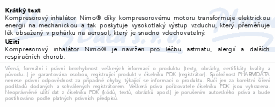 Nimo HNK-NBL-MON Kompresorový inhalátor