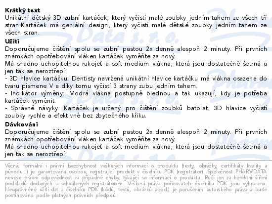 Fridababy Tooth Hugger 3D zubní kartáček 2+