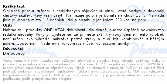 NUPO One Meal tyčinka křupavé cookie 60g