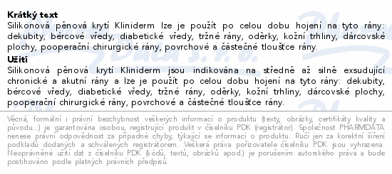 Superabsorpční obvaz Kliniderm 20x20cm 15ks