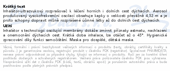 Ultrazvukový inhalátor Beurer Medical IH 57