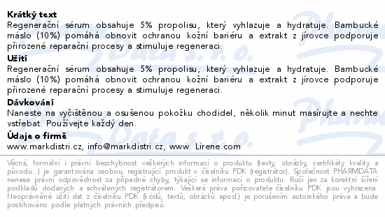 Lirene regenerační sérum suchá chodidla 75ml