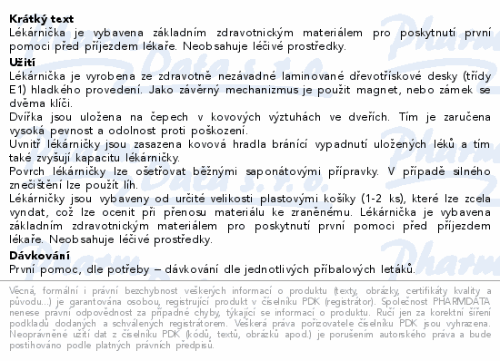 ALFA A200 lékárnička základní náplň do 10 osob